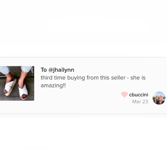 4xs HP 🎉HP WHITE ESPADRILLE SANDAL - Picture 4 of 8